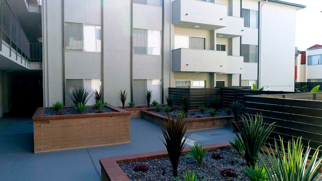 Windsor Place courtyard with balconies